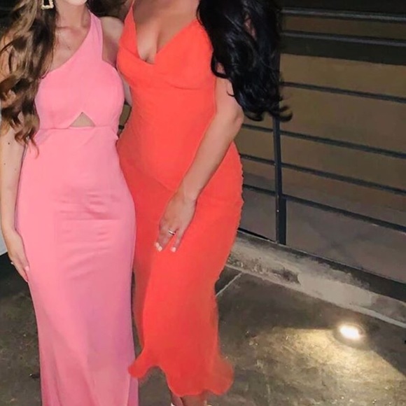naked wardrobe Dresses & Skirts - Bright Orange/Yellow/Blush Naked Wardrobe Dress.